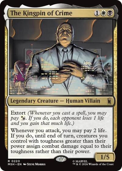 The Kingpin of Crime MSH #220 (Near Mint Rare) Magic: The Gathering: Marvel Super Heroes