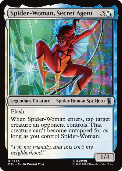 Spider-Woman, Secret Agent MSH #229 (Near Mint Uncommon) Magic: The Gathering: Marvel Super Heroes
