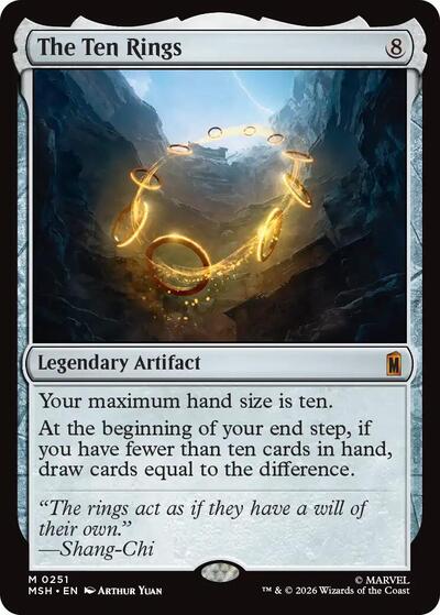 The Ten Rings MSH #251 (Near Mint Mythic Rare) Magic: The Gathering: Marvel Super Heroes