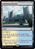 Gleaming Bastion MSH #267 (Near Mint Rare) Magic: The Gathering: Marvel Super Heroes