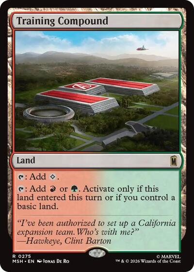Training Compound MSH #275 (Near Mint Rare) Magic: The Gathering: Marvel Super Heroes