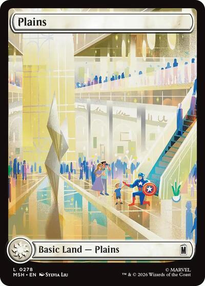 Plains (0278) MSH #278 (Near Mint Land) Magic: The Gathering: Marvel Super Heroes
