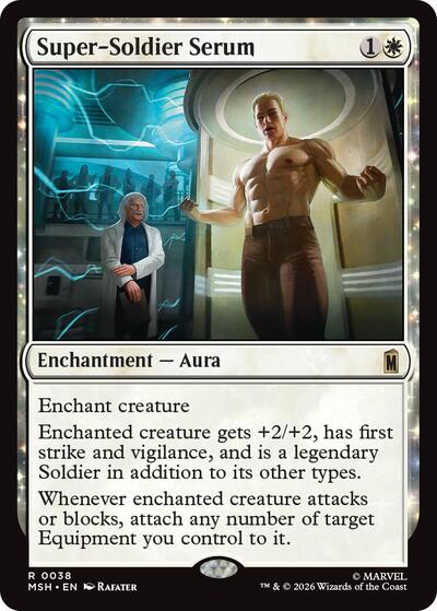 Super-Soldier Serum MSH #38 (Near Mint Rare) Magic: The Gathering: Marvel Super Heroes