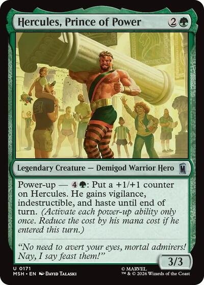 Hercules, Prince of Power Marvel Super Heroes MSH #171 (Uncommon) Magic: The Gathering: