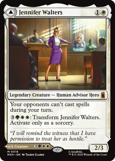 Jennifer Walters MSH #18 (Near Mint Mythic Rare) Magic: The Gathering: Marvel Super Heroes