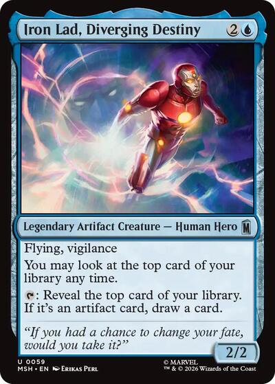 Iron Lad, Diverging Destiny Marvel Super Heroes MSH #59 (Uncommon) Magic: The Gathering: