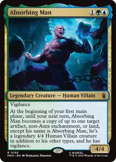 Absorbing Man MSH #199 (Near Mint Rare) Magic: The Gathering: Marvel Super Heroes