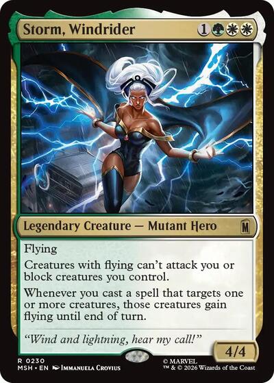 Storm Windrider MSH #230 (Near Mint Rare) Magic: The Gathering: Marvel Super Heroes