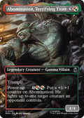 Abomination Terrifying Titan Borderless MSH #333 (Near Mint Uncommon) Magic: The Gathering: Marvel Super Heroes