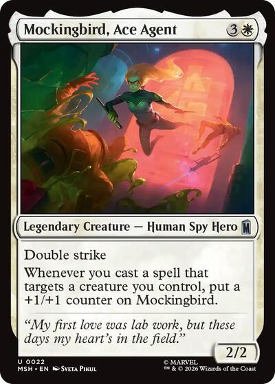 Mockingbird, Ace Agent MSH #22 (Near Mint Uncommon) Magic: The Gathering: Marvel Super Heroes