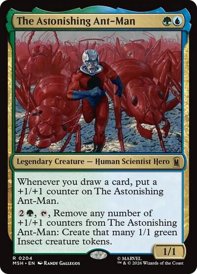 The Astonishing Ant Man MSH #204 (Near Mint Rare) Magic: The Gathering: Marvel Super Heroes