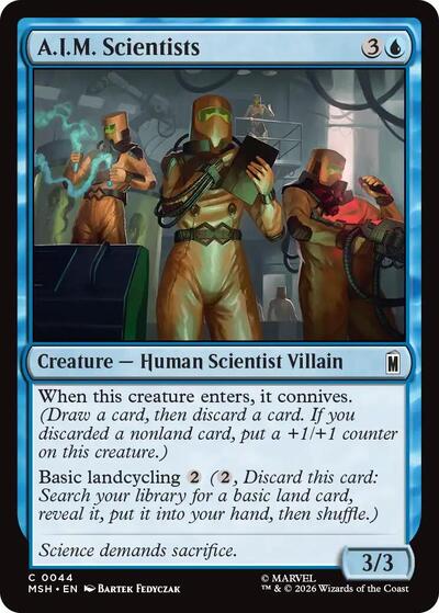 A.I.M. Scientists Marvel Super Heroes MSH #44 (Common) Magic: The Gathering: