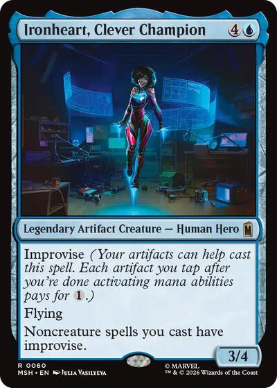 Ironheart Clever Champion MSH #60 (Near Mint Rare) Magic: The Gathering: Marvel Super Heroes