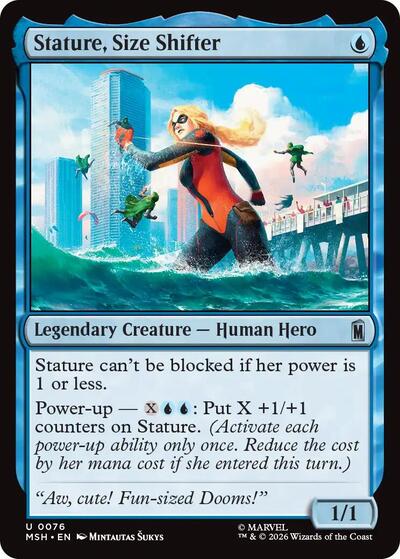 Stature Size Shifter MSH #76 (Near Mint Rare) Magic: The Gathering: Marvel Super Heroes