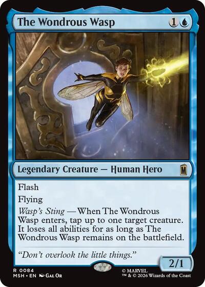 The Wondrous Wasp MSH #84 (Near Mint Rare) Magic: The Gathering: Marvel Super Heroes