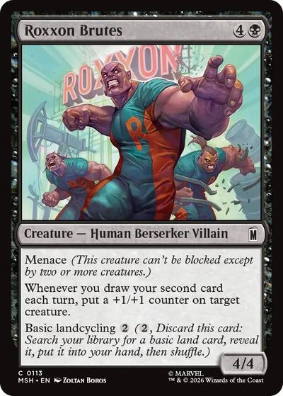 Roxxon Brutes Marvel Super Heroes MSH #113 (Common) Magic: The Gathering: