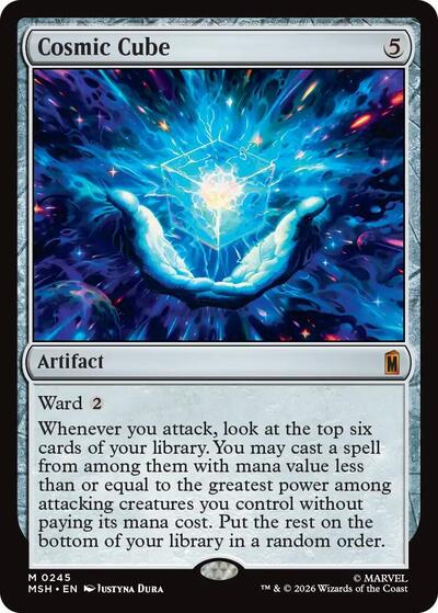 Cosmic Cube MSH #245 (Near Mint Mythic Rare) Magic: The Gathering: Marvel Super Heroes