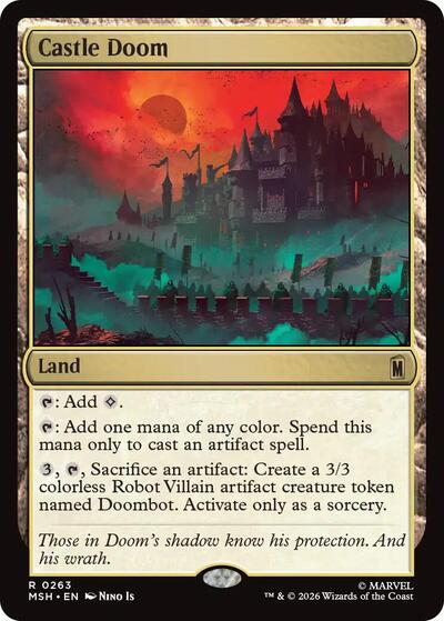 Castle Doom MSH #263 (Near Mint Rare) Magic: The Gathering: Marvel Super Heroes