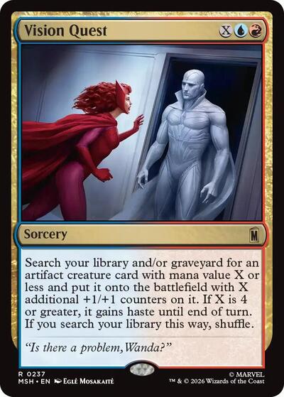 Vision Quest MSH #237 (Near Mint Rare) Magic: The Gathering: Marvel Super Heroes