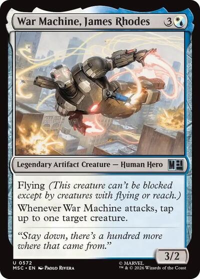 War Machine, James Rhodes MSC #572 (Near Mint Uncommon) Magic: The Gathering: Commander: Marvel Super Heroes