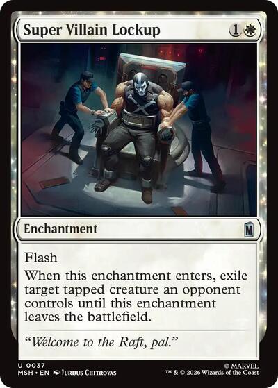 Super Villain Lockup MSH #37 (Near Mint Uncommon) Magic: The Gathering: Marvel Super Heroes