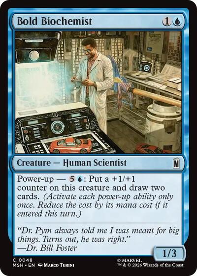 Bold Biochemist MSH #48 (Near Mint Common) Magic: The Gathering: Marvel Super Heroes