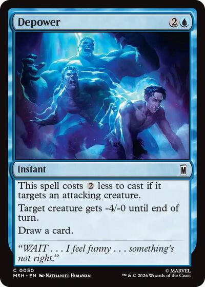 Depower Marvel Super Heroes MSH #50 (Common) Magic: The Gathering: