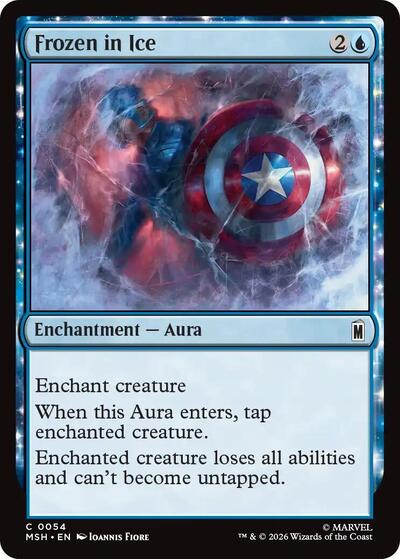 Frozen in Ice Marvel Super Heroes MSH #54 (Common) Magic: The Gathering: