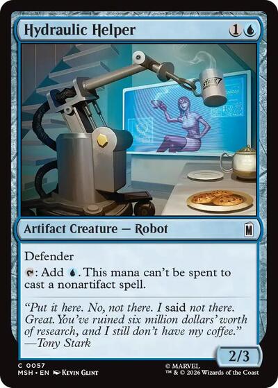 Hydraulic Helper Marvel Super Heroes MSH #57 (Common) Magic: The Gathering: