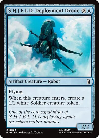 S.H.I.E.L.D. Deployment Drone Marvel Super Heroes MSH #73 (Common) Magic: The Gathering: