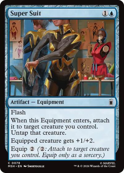 Super Suit MSH #78 (Near Mint Common) Magic: The Gathering: Marvel Super Heroes
