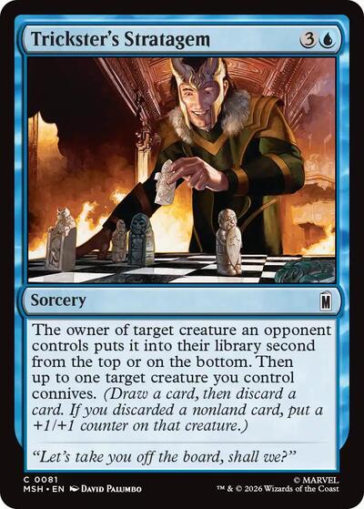 Trickster's Stratagem MSH #81 (Near Mint Common) Magic: The Gathering: Marvel Super Heroes