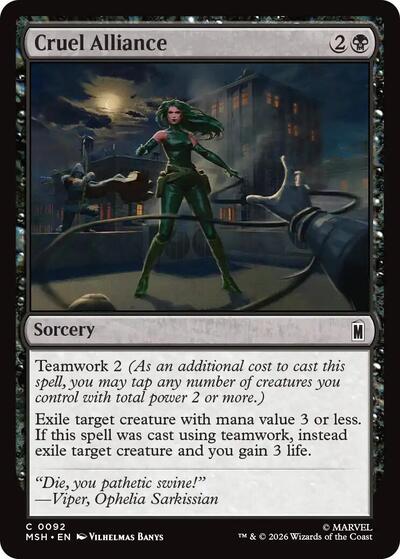 Cruel Alliance MSH #92 (Near Mint Common) Magic: The Gathering: Marvel Super Heroes