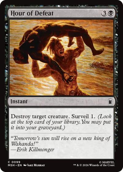 Hour of Defeat MSH #99 (Near Mint Common) Magic: The Gathering: Marvel Super Heroes
