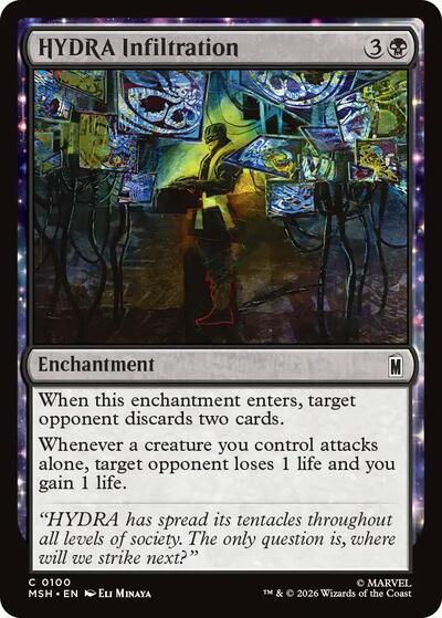HYDRA Infiltration MSH #100 (Near Mint Common) Magic: The Gathering: Marvel Super Heroes
