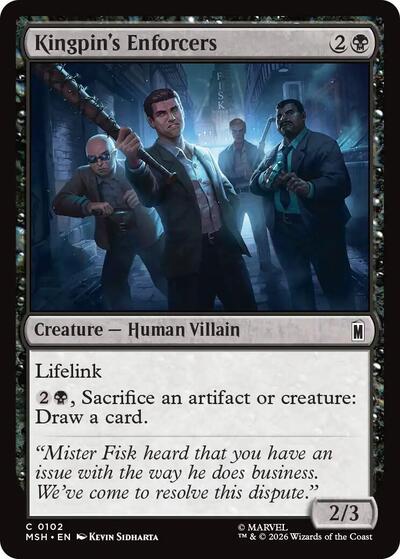 Kingpin's Enforcers MSH #102 (Near Mint Common) Magic: The Gathering: Marvel Super Heroes