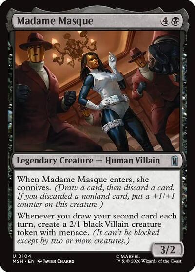 Madame Masque Marvel Super Heroes MSH #104 (Uncommon) Magic: The Gathering: