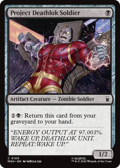 Project Deathlok Soldier Marvel Super Heroes MSH #109 (Common) Magic: The Gathering: