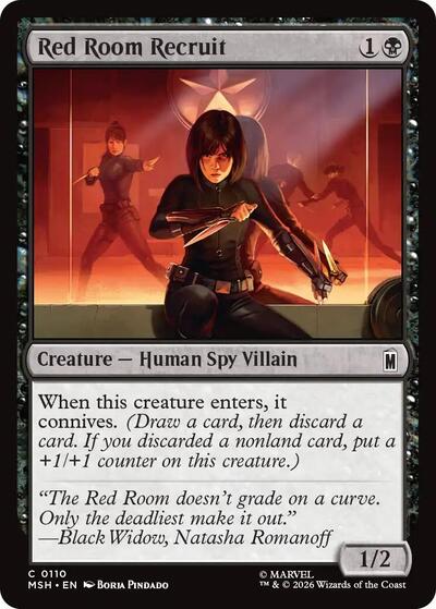 Red Room Recruit Marvel Super Heroes MSH #110 (Common) Magic: The Gathering: