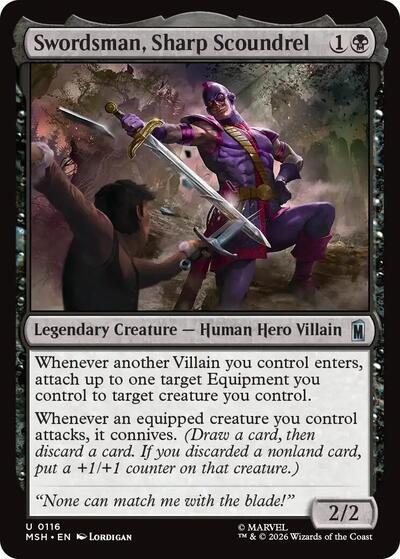 Swordsman, Sharp Scoundrel MSH #116 (Near Mint Uncommon) Magic: The Gathering: Marvel Super Heroes