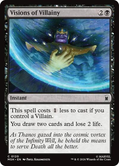 Visions of Villainy Marvel Super Heroes MSH #120 (Common) Magic: The Gathering: