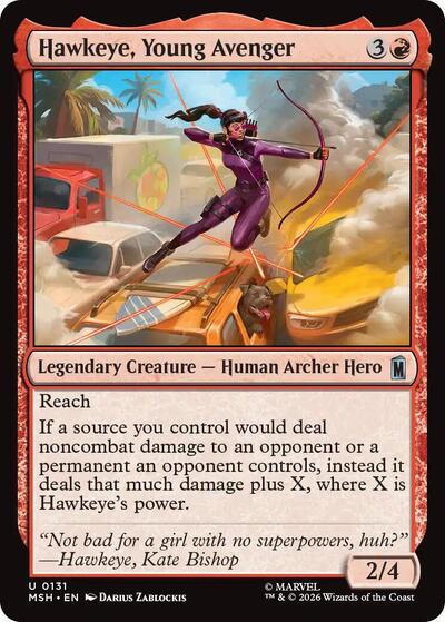 Hawkeye, Young Avenger MSH #131 (Near Mint Uncommon) Magic: The Gathering: Marvel Super Heroes