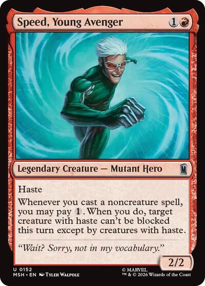 Speed, Young Avenger Marvel Super Heroes MSH #152 (Uncommon) Magic: The Gathering:
