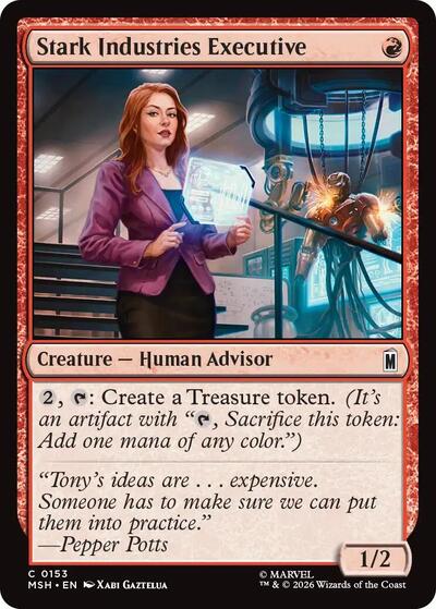 Stark Industries Executive Marvel Super Heroes MSH #153 (Common) Magic: The Gathering:
