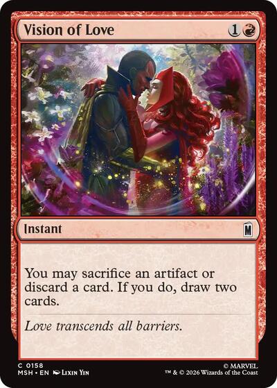 Vision of Love Marvel Super Heroes MSH #158 (Common) Magic: The Gathering:
