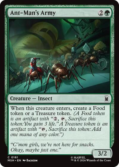 Ant-Man's Army Marvel Super Heroes MSH #161 (Common) Magic: The Gathering: