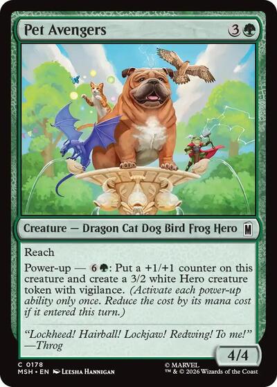 Pet Avengers MSH #178 (Near Mint Common) Magic: The Gathering: Marvel Super Heroes