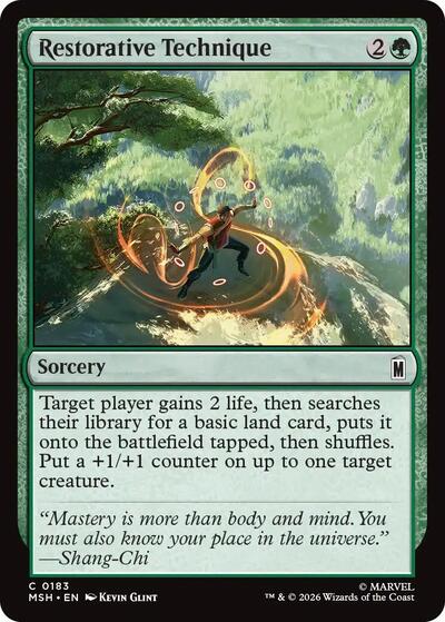 Restorative Technique Marvel Super Heroes MSH #183 (Common) Magic: The Gathering: