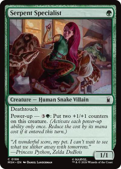 Serpent Specialist Marvel Super Heroes MSH #186 (Common) Magic: The Gathering: