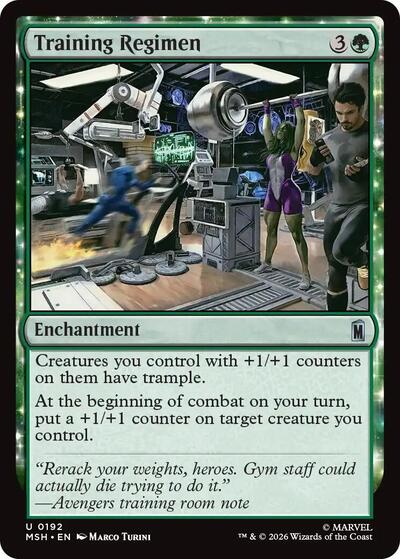 Training Regimen MSH #192 (Near Mint Uncommon) Magic: The Gathering: Marvel Super Heroes